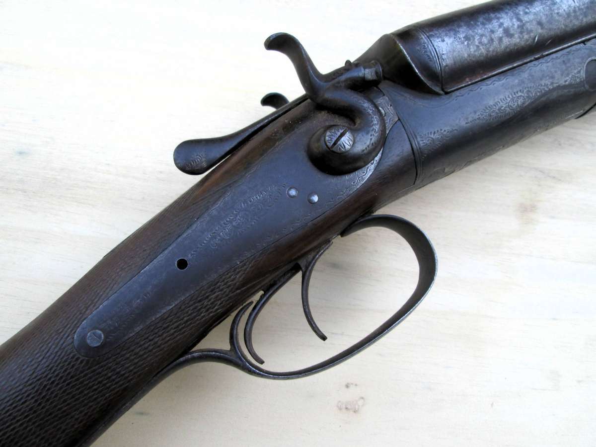 DOUBLE BARREL BLACK POWDER PERCUSION CAP SHOTGUN