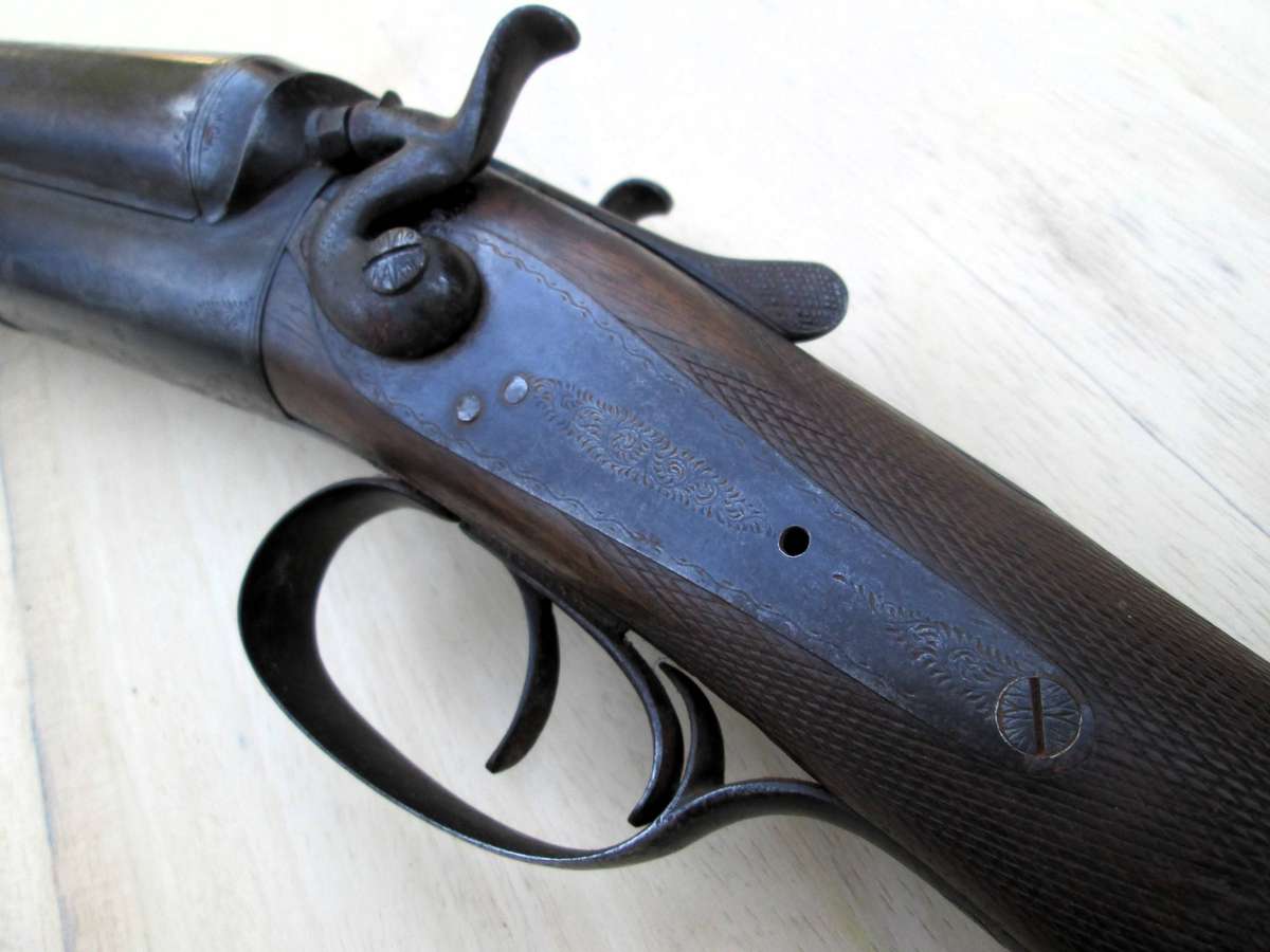 DOUBLE BARREL BLACK POWDER PERCUSION CAP SHOTGUN