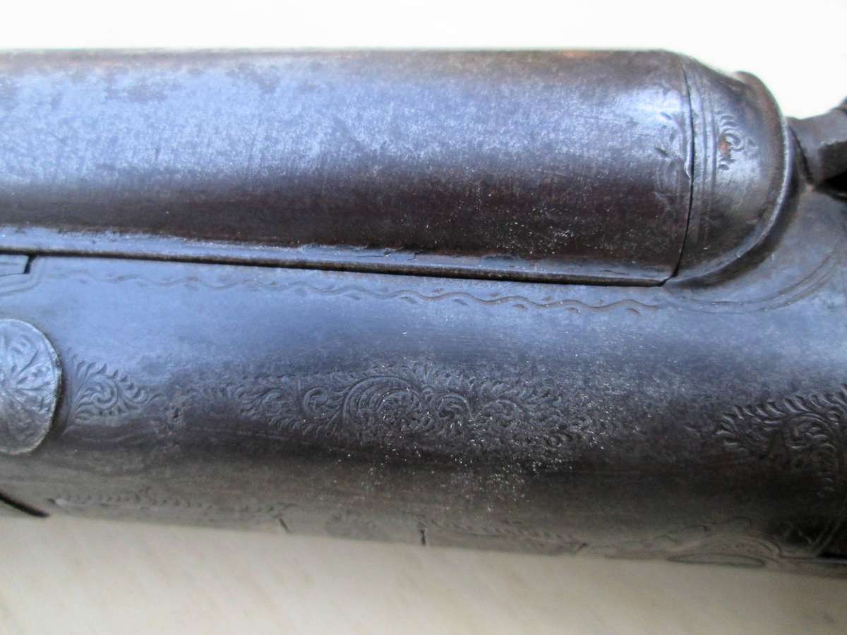 DOUBLE BARREL BLACK POWDER PERCUSION CAP SHOTGUN