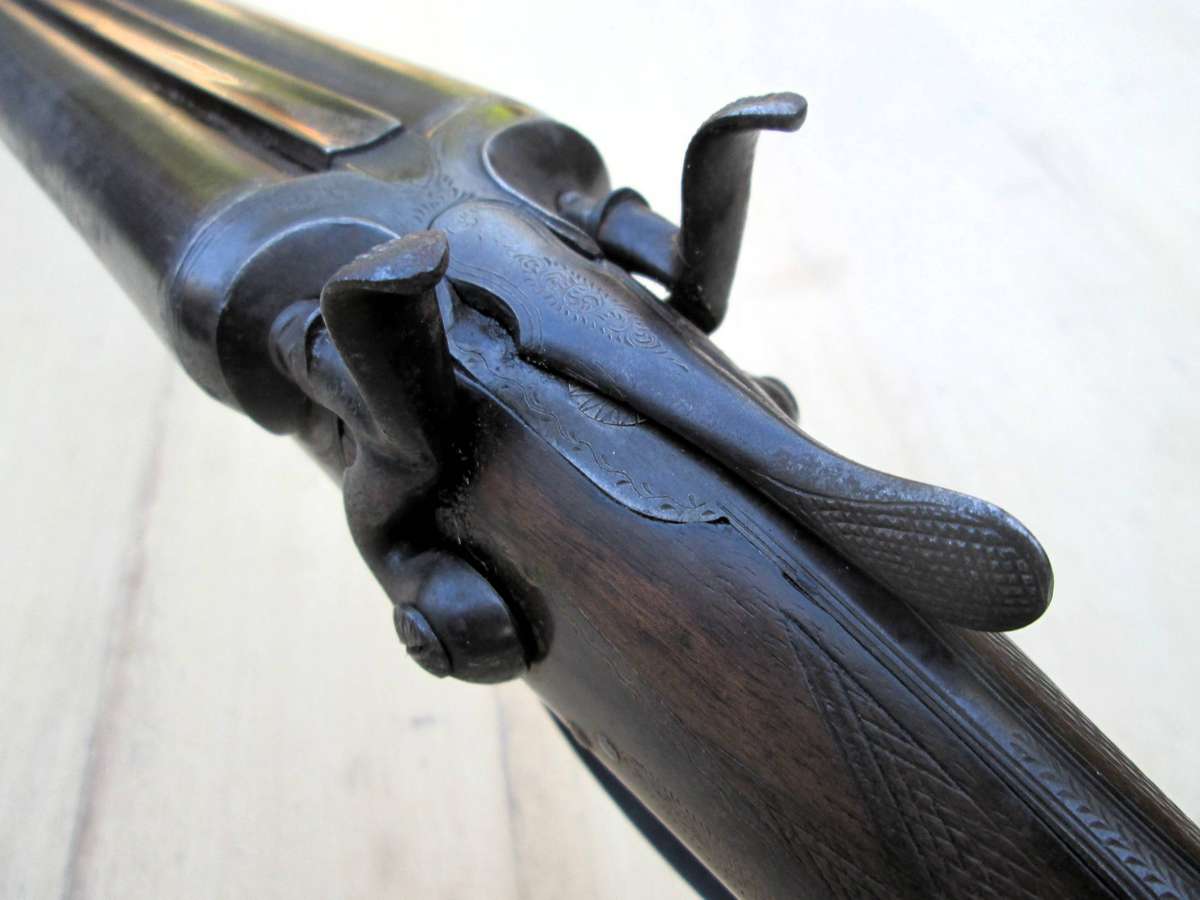 DOUBLE BARREL BLACK POWDER PERCUSION CAP SHOTGUN