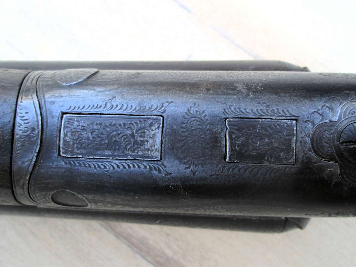 DOUBLE BARREL BLACK POWDER PERCUSION CAP SHOTGUN