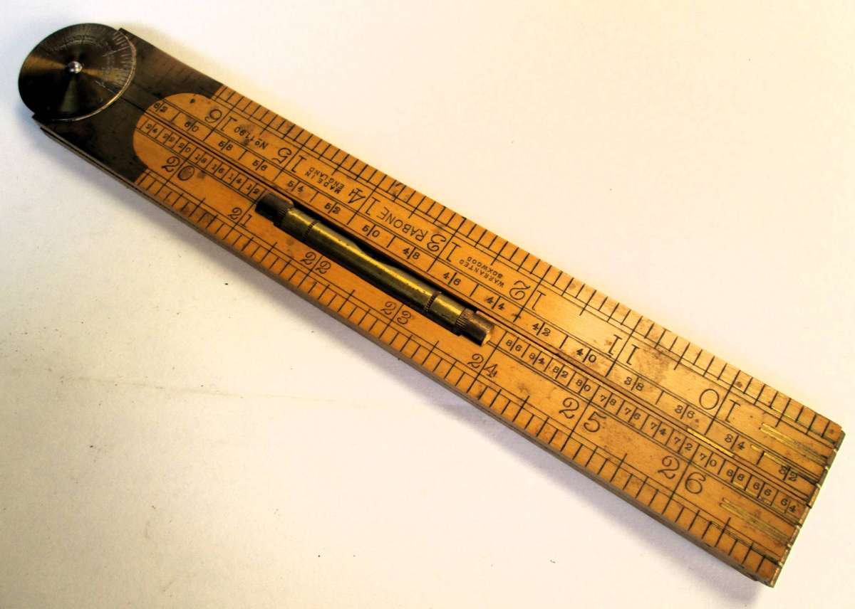 35" RABONE BOXWOOD RULE No.1190