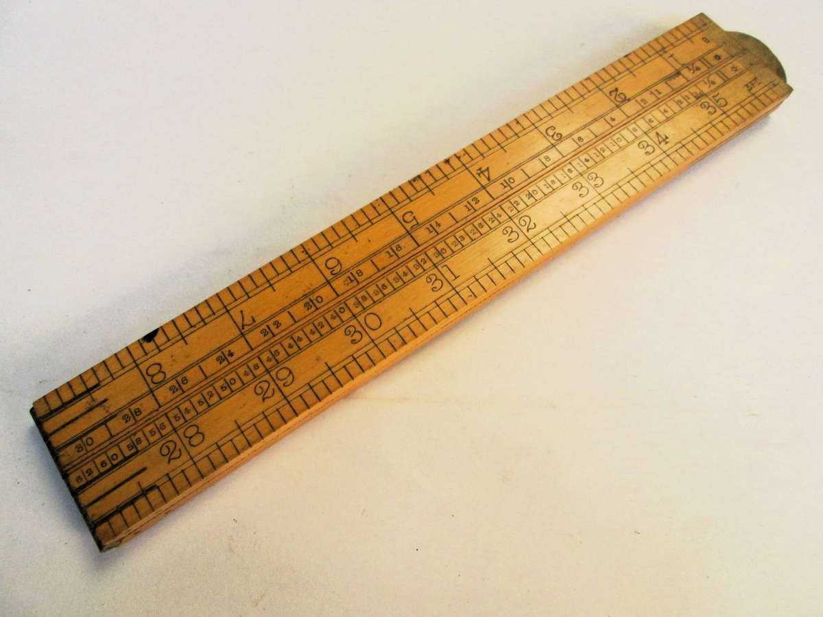 35" RABONE BOXWOOD RULE No.1190