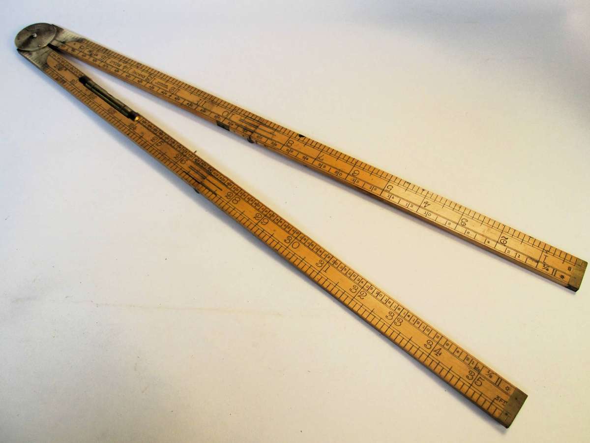 35" RABONE BOXWOOD RULE No.1190