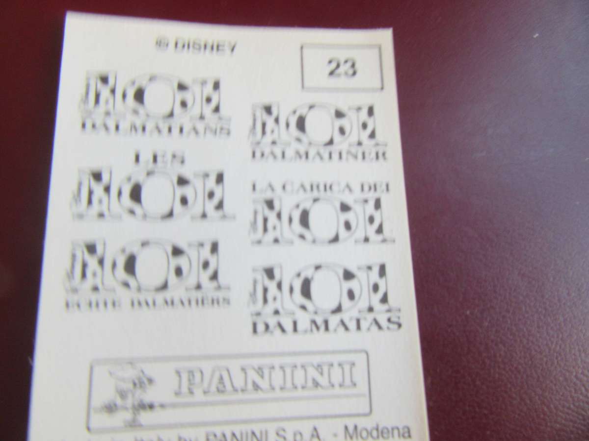 PANINI -DALMATIONS NO.23 - D1