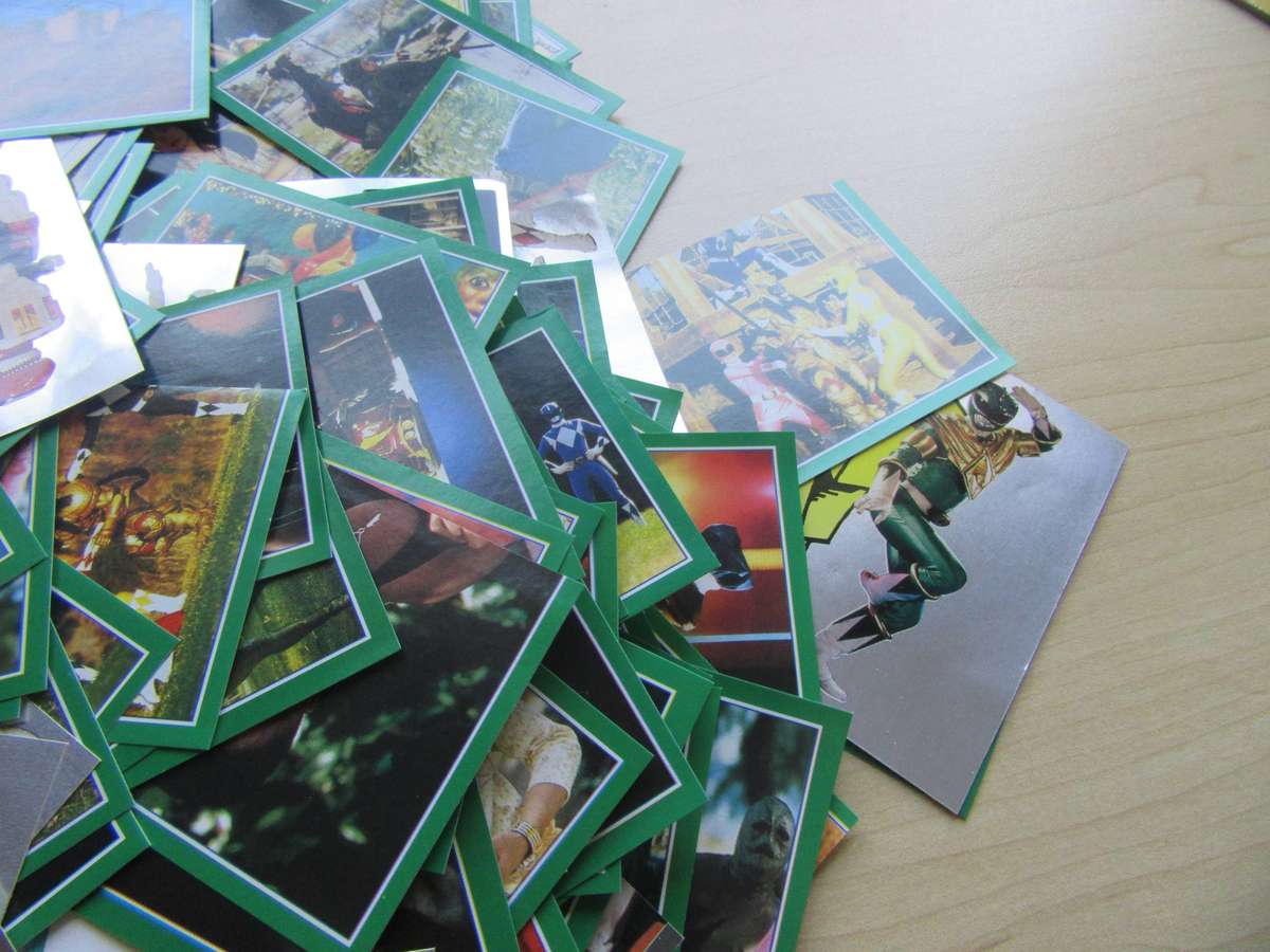 EMPTY STICKER ALBUM - MERLIN POWER RANGERS WITH OVER 200 LOSE STICKERS