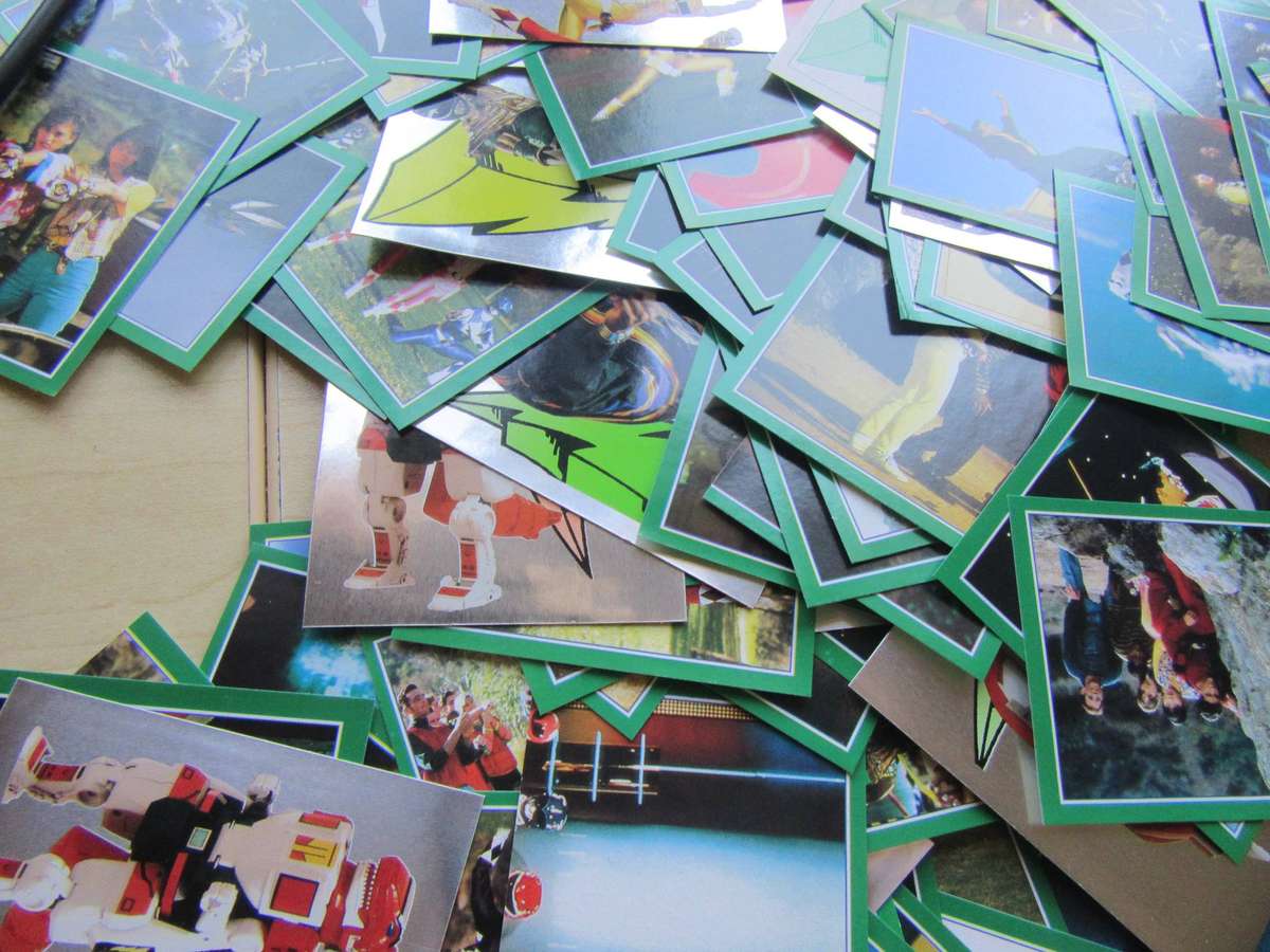 EMPTY STICKER ALBUM - MERLIN POWER RANGERS WITH OVER 200 LOSE STICKERS
