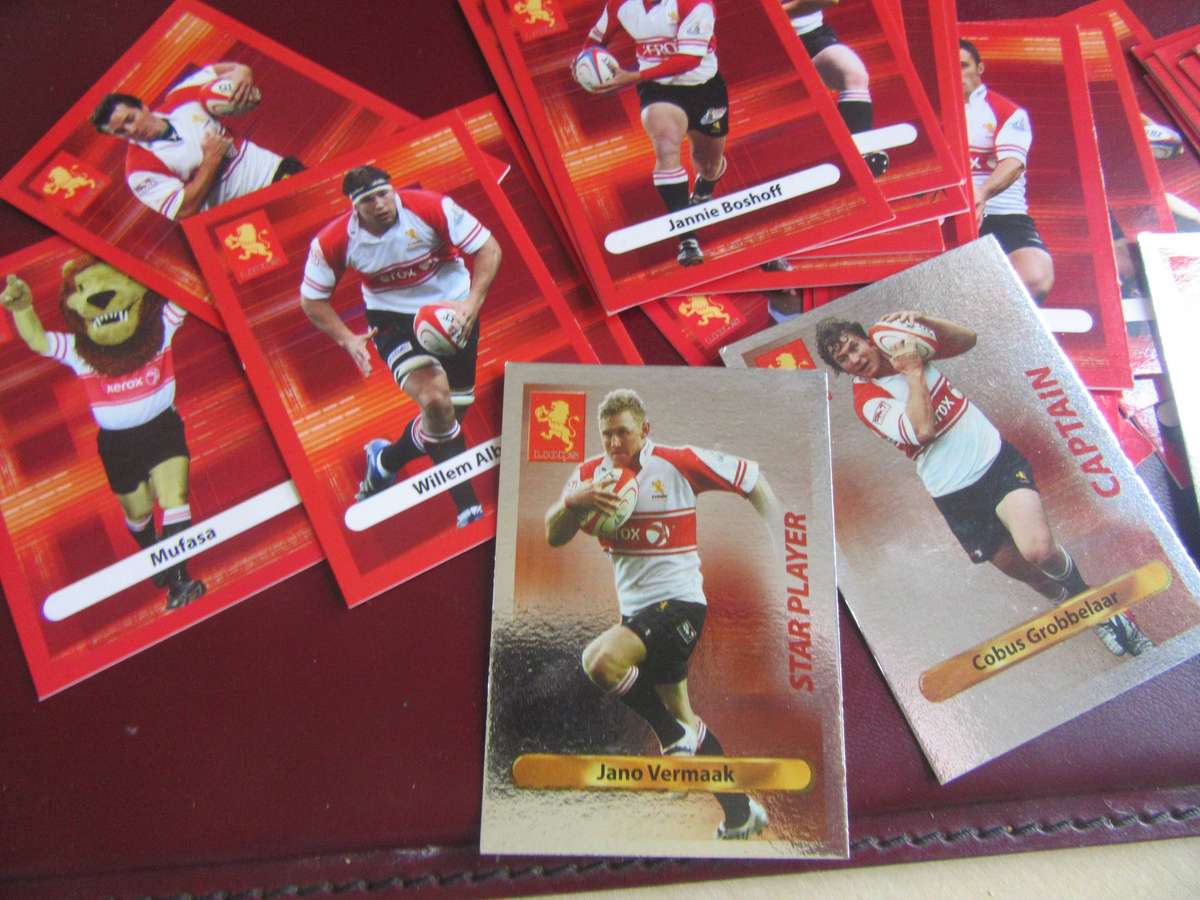 BIGBALL RUGBY - 32 LIONS TRADING CARDS - BID PER CARD