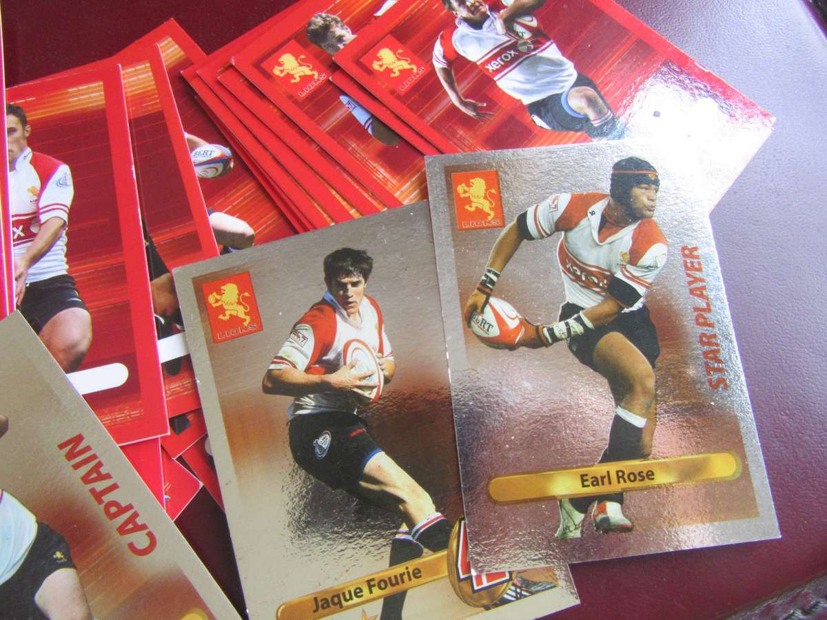 BIGBALL RUGBY - 32 LIONS TRADING CARDS - BID PER CARD