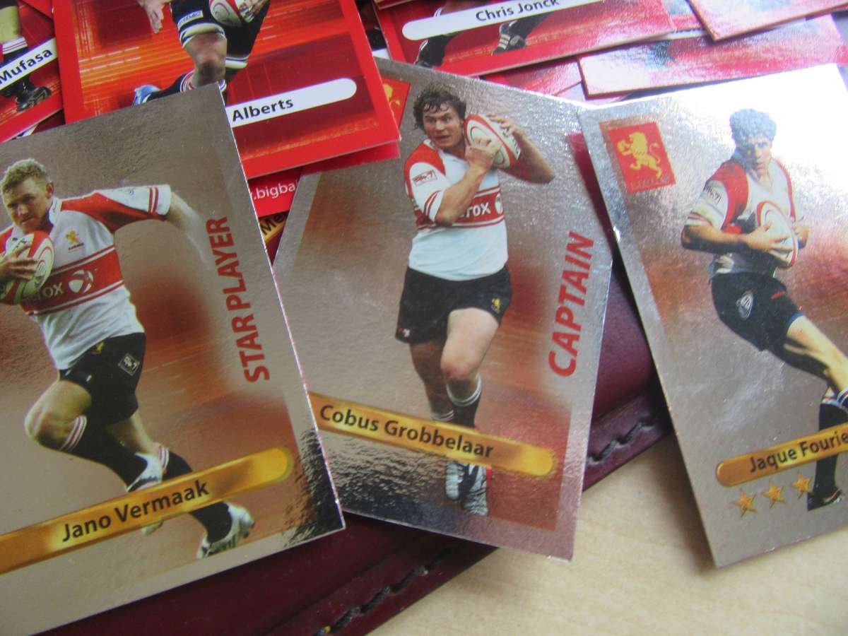 BIGBALL RUGBY - 32 LIONS TRADING CARDS - BID PER CARD