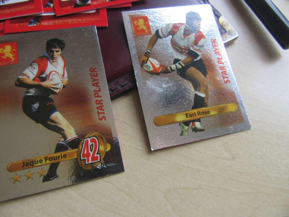 BIGBALL RUGBY - 32 LIONS TRADING CARDS - BID PER CARD