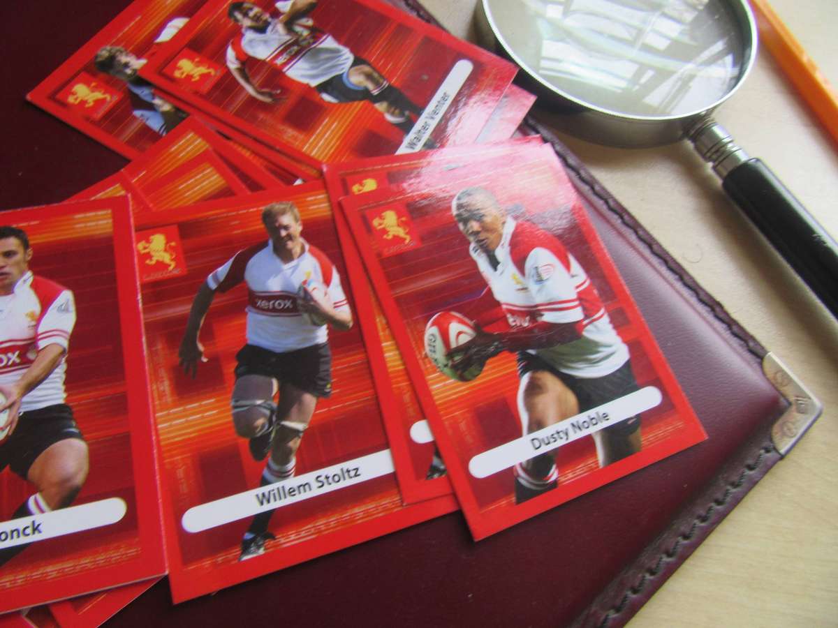 BIGBALL RUGBY - 32 LIONS TRADING CARDS - BID PER CARD