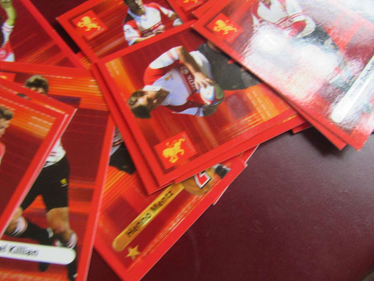 BIGBALL RUGBY - 32 LIONS TRADING CARDS - BID PER CARD