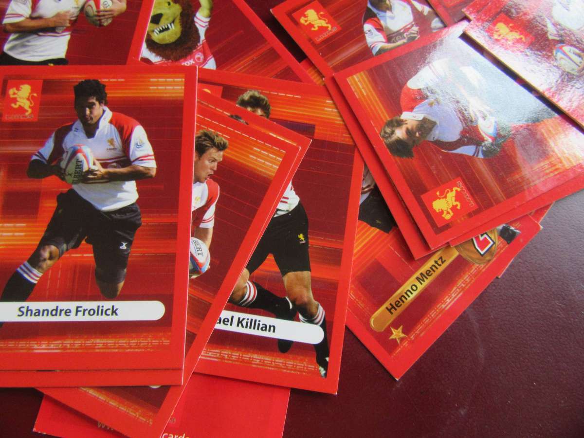 BIGBALL RUGBY - 32 LIONS TRADING CARDS - BID PER CARD