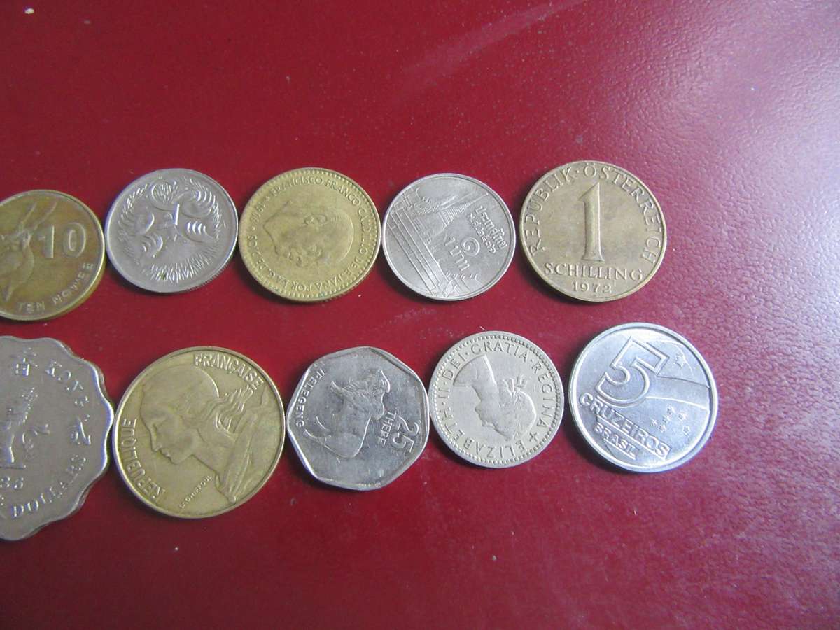 GOOD START FOR THE BEGINNER - 10 INTERNATIONAL COINS - AS PER SCAN - CO21