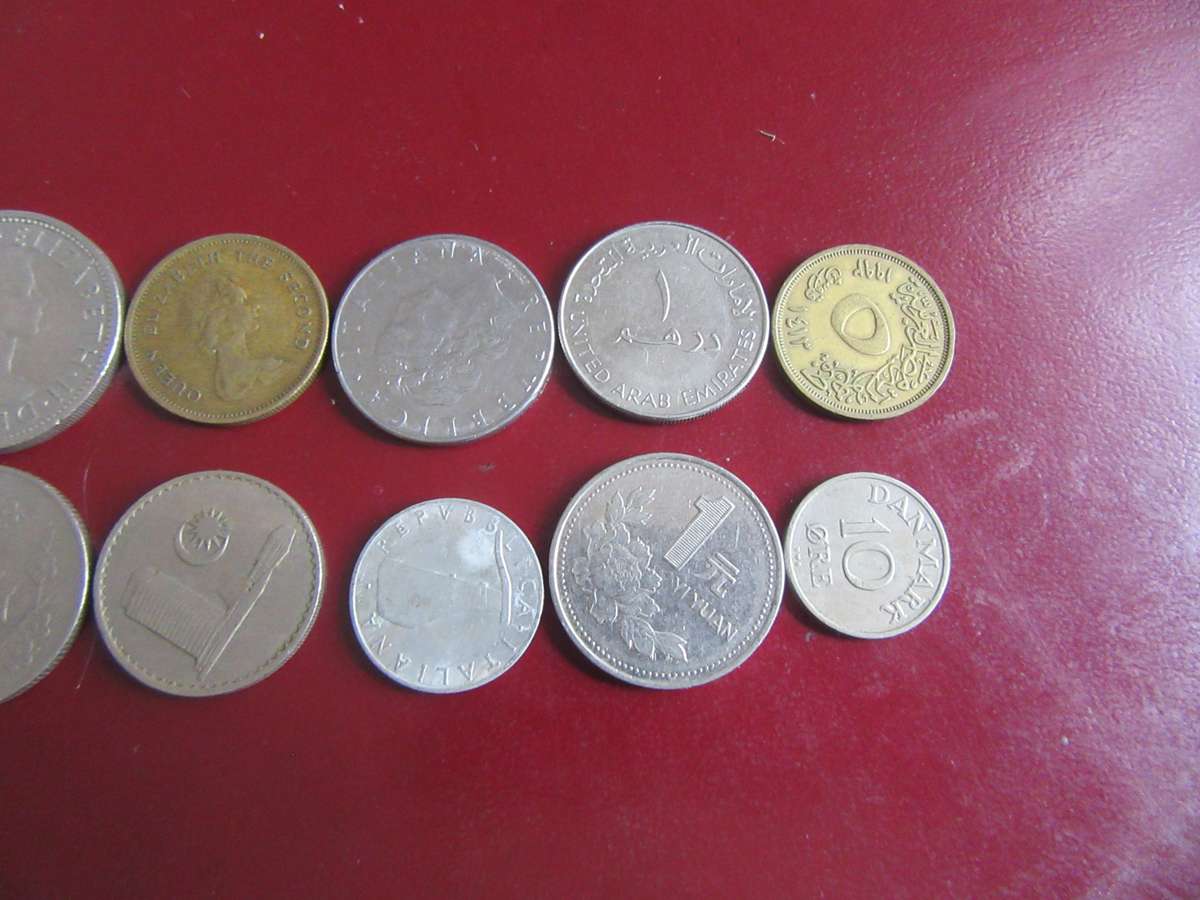 GOOD START FOR THE BEGINNER - 10 INTERNATIONAL COINS - AS PER SCAN - CO23