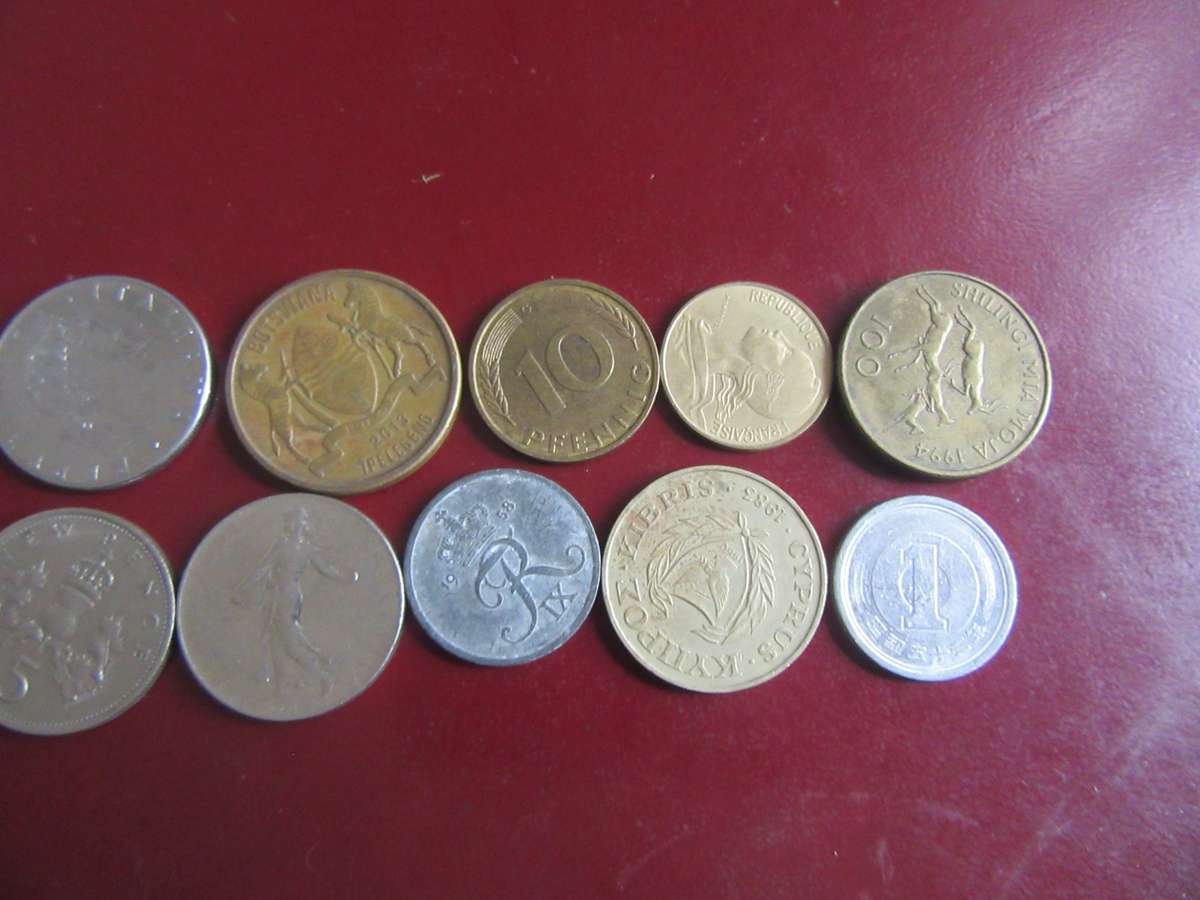 GOOD START FOR THE BEGINNER - 10 INTERNATIONAL COINS - AS PER SCAN - CO24