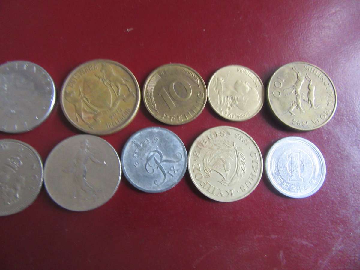 GOOD START FOR THE BEGINNER - 10 INTERNATIONAL COINS - AS PER SCAN - CO24