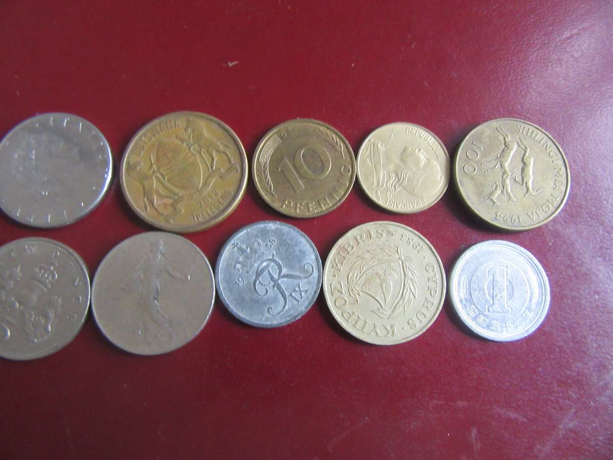 GOOD START FOR THE BEGINNER - 10 INTERNATIONAL COINS - AS PER SCAN - CO24