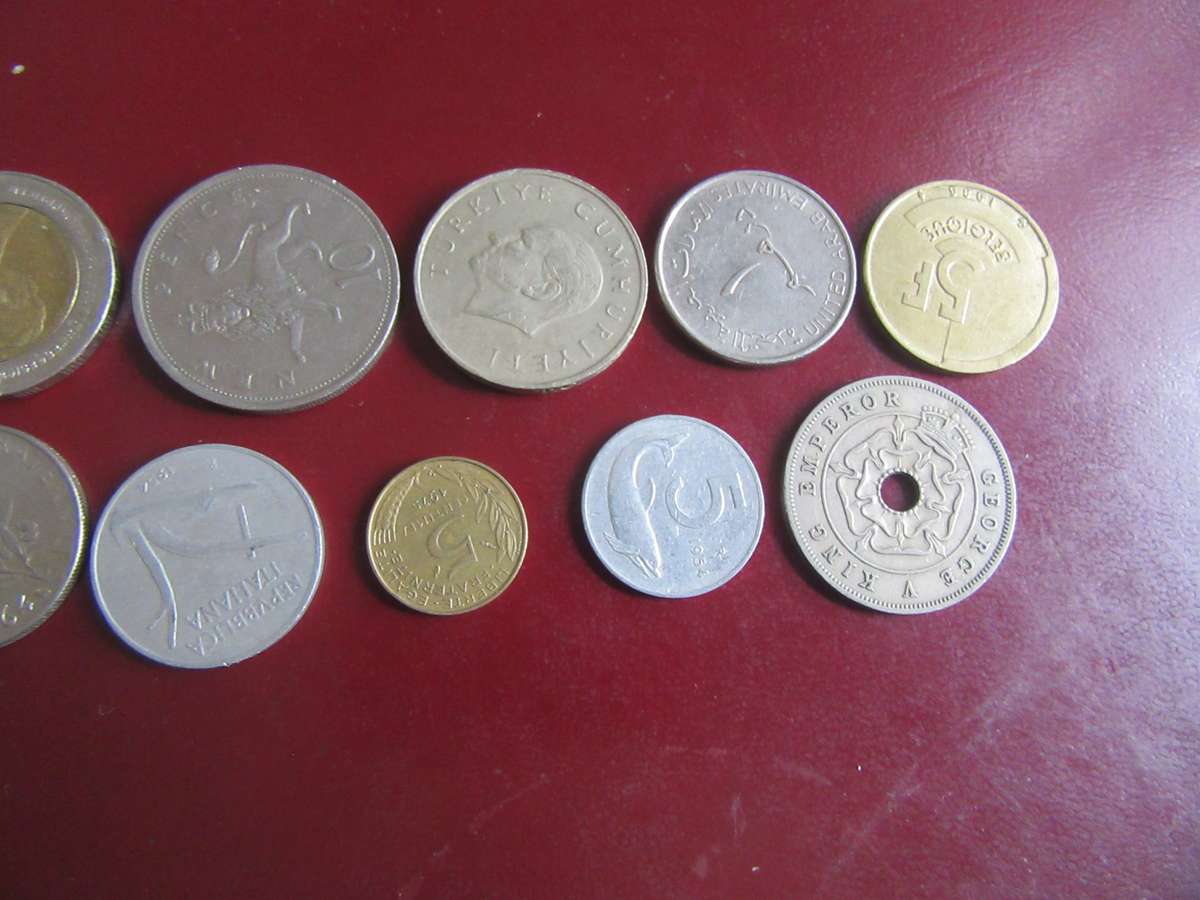 GOOD START FOR THE BEGINNER - 10 INTERNATIONSAL COINS - AS PER SCAN - CO25