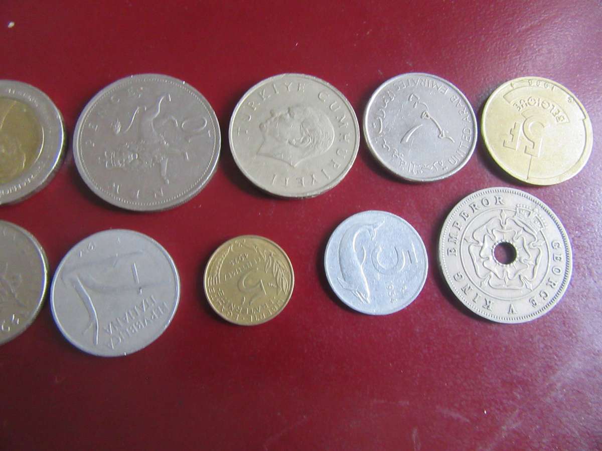 GOOD START FOR THE BEGINNER - 10 INTERNATIONSAL COINS - AS PER SCAN - CO25