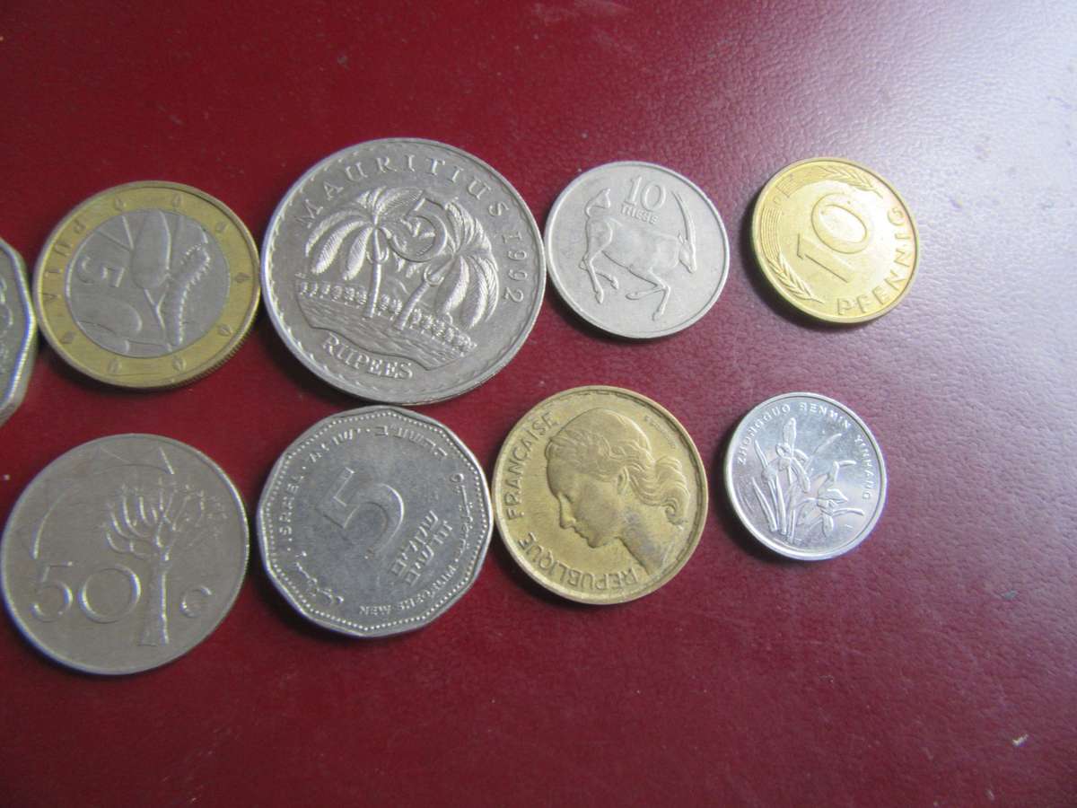 GOOD START FOR THE BEGINNER - 10 INTERNATIONAL COINS - AS PER SCAN - CO30