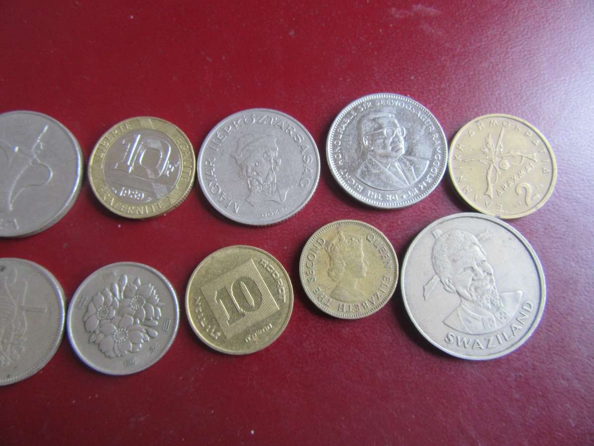 GOOD START FOR THE BEGINNER - 10 INTERNATIONAL COINS - AS PER SCAN - CO29A