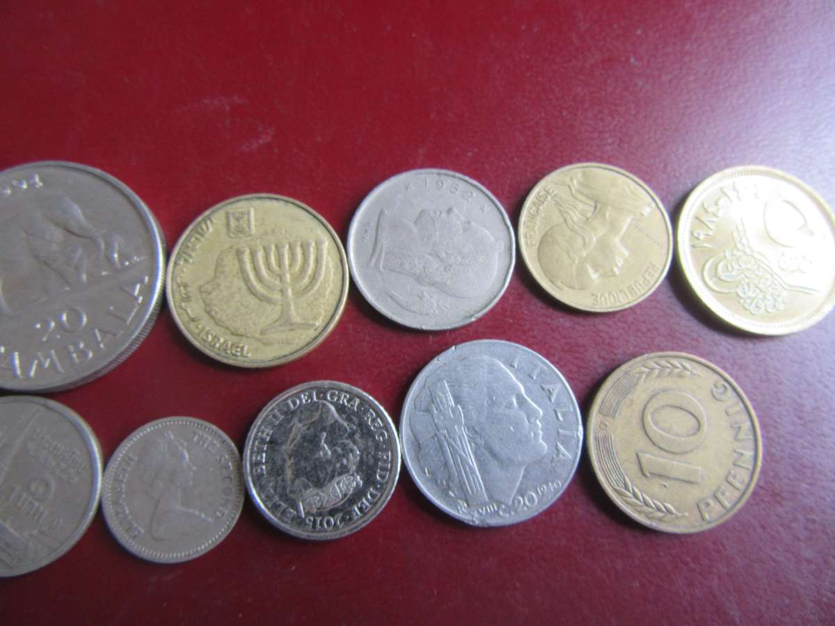 GOOD START FOR THE BEGINNER - 10 INTERNATIONAL COINS - AS PER SCAN - CO28