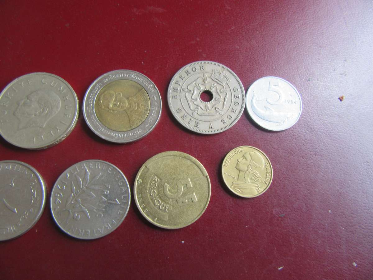 GOOD START FOR THE BEGINNER - 10 INTERNATIONAL COINS - AS PER SCAN - CO25