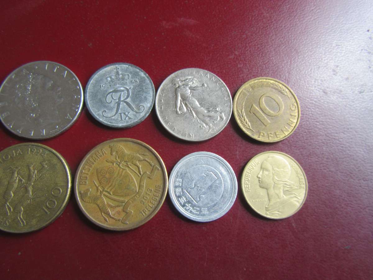 GOOD START FOR THE BEGINNER - 10 INTERNATIONAL COINS - AS PER SCAN - CO24