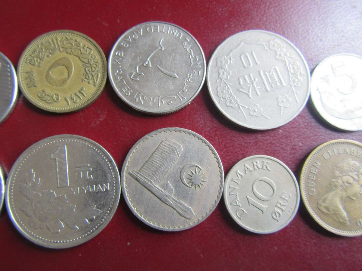 GOOD START FOR THE BEGINNER - 10 INTERNATIONAL COINS - AS PER SCAN -CO23