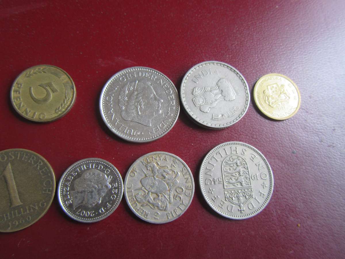 GOOD START FOR THE BEGINNER - 10 INTERNATIONAL COINS - AS PER SCAN - CO22