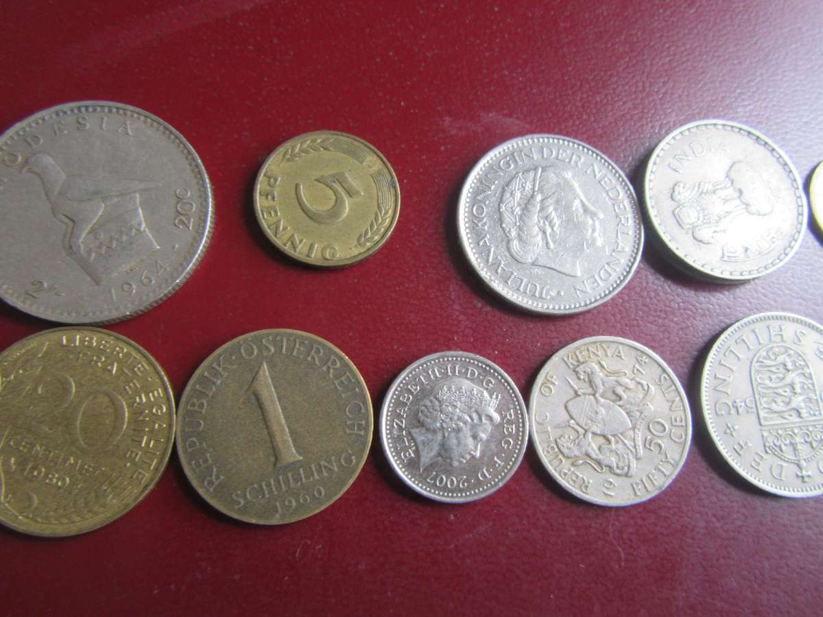 GOOD START FOR THE BEGINNER - 10 INTERNATIONAL COINS - AS PER SCAN - CO22