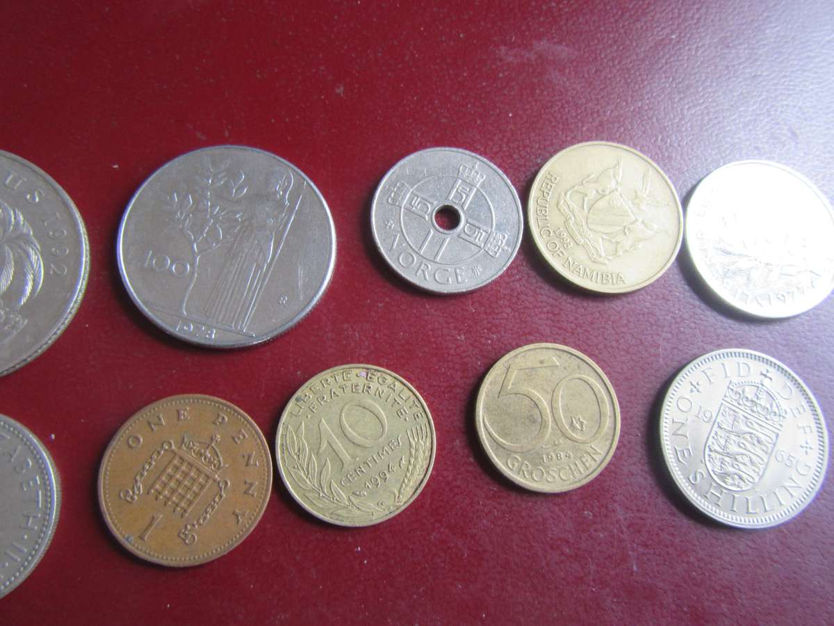 GOOD START FOR THE BEGINNER - 10 INTERNATIONAL COINS - AS PER SCAN - AS17