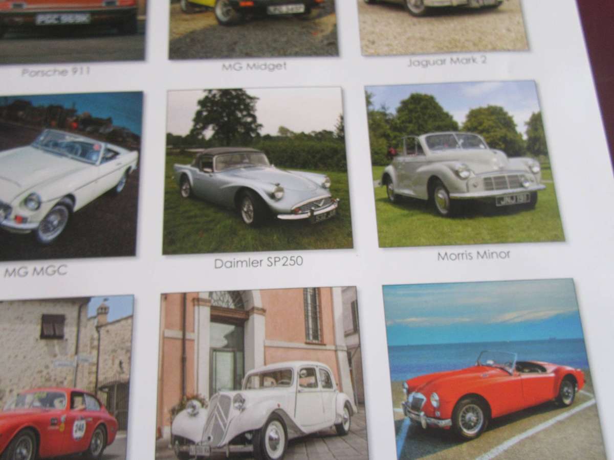 CALENDER - CLASSIC CARS 2025 - GOOD CONDITION -13 PAGES - BID PER PAGE
