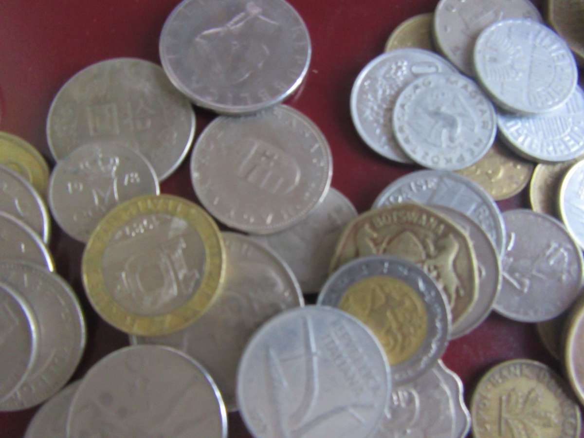 95ASSORTED INTERNATIONAL COINS - AS PER SCAN - BID PER ITEM - WA