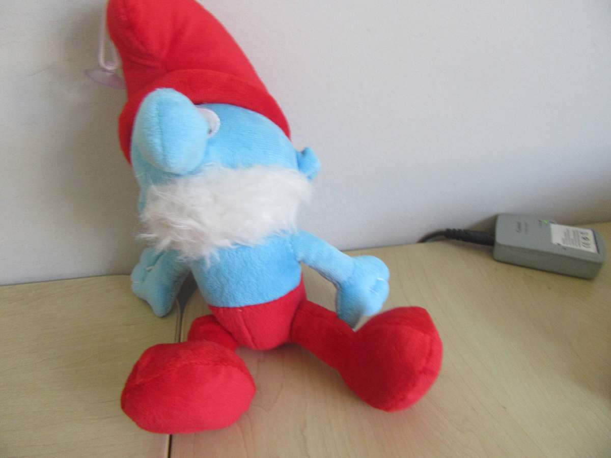 TWO PLUSH SMURFS - APPR.270AND 350 mm AS PER SCAN