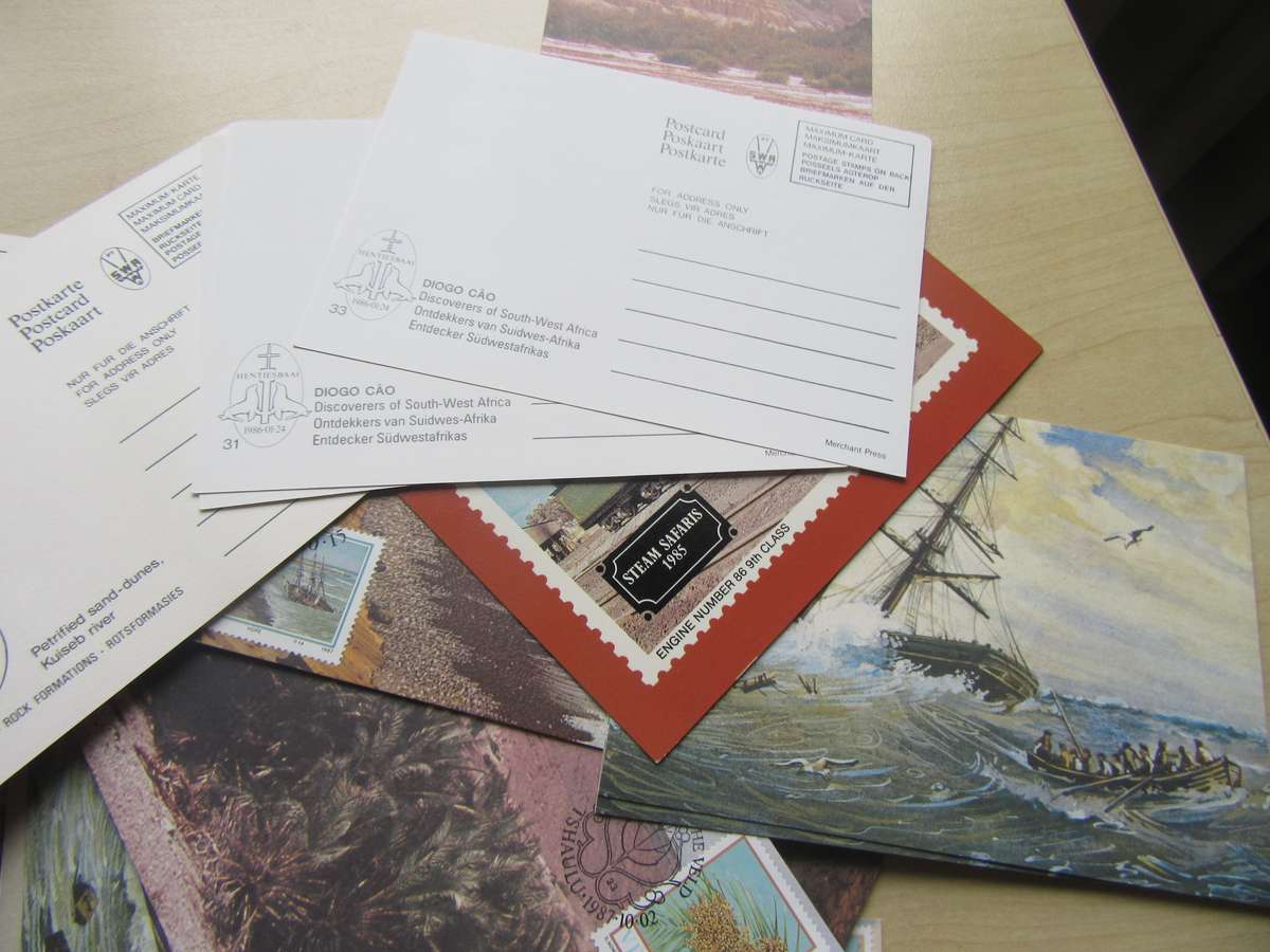 120 VARIOUS NEW POST CARDS WITH STAMPS - INCL.DUPLICATES - AS PER SCAN - BID PER ITEM