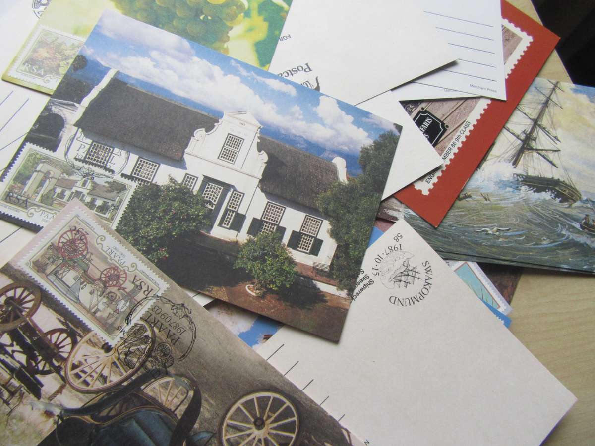 120 VARIOUS NEW POST CARDS WITH STAMPS - INCL.DUPLICATES - AS PER SCAN - BID PER ITEM