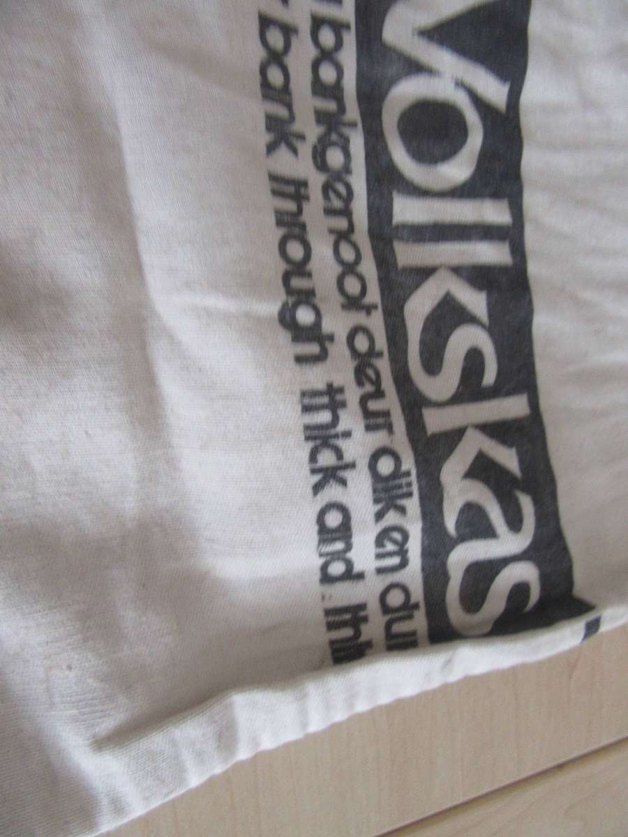 VINTAGE VOLKSKAS MONEY BAG - D164 - AFRIKAANS