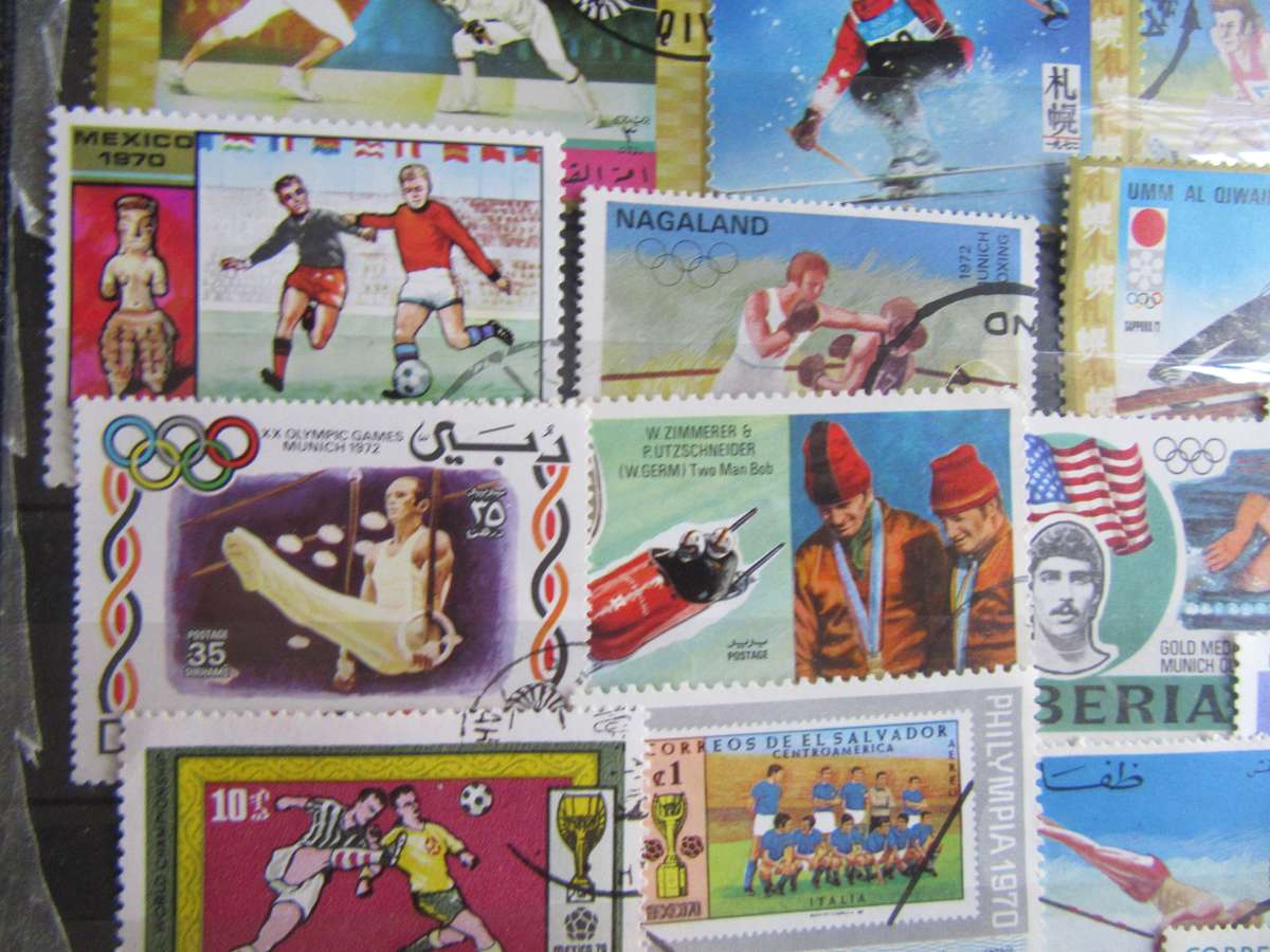 GOOD START FOR THE BEGINNER - 50 INTERNATIONAL SPORTS STAMPS - AS PER SCAN - S1