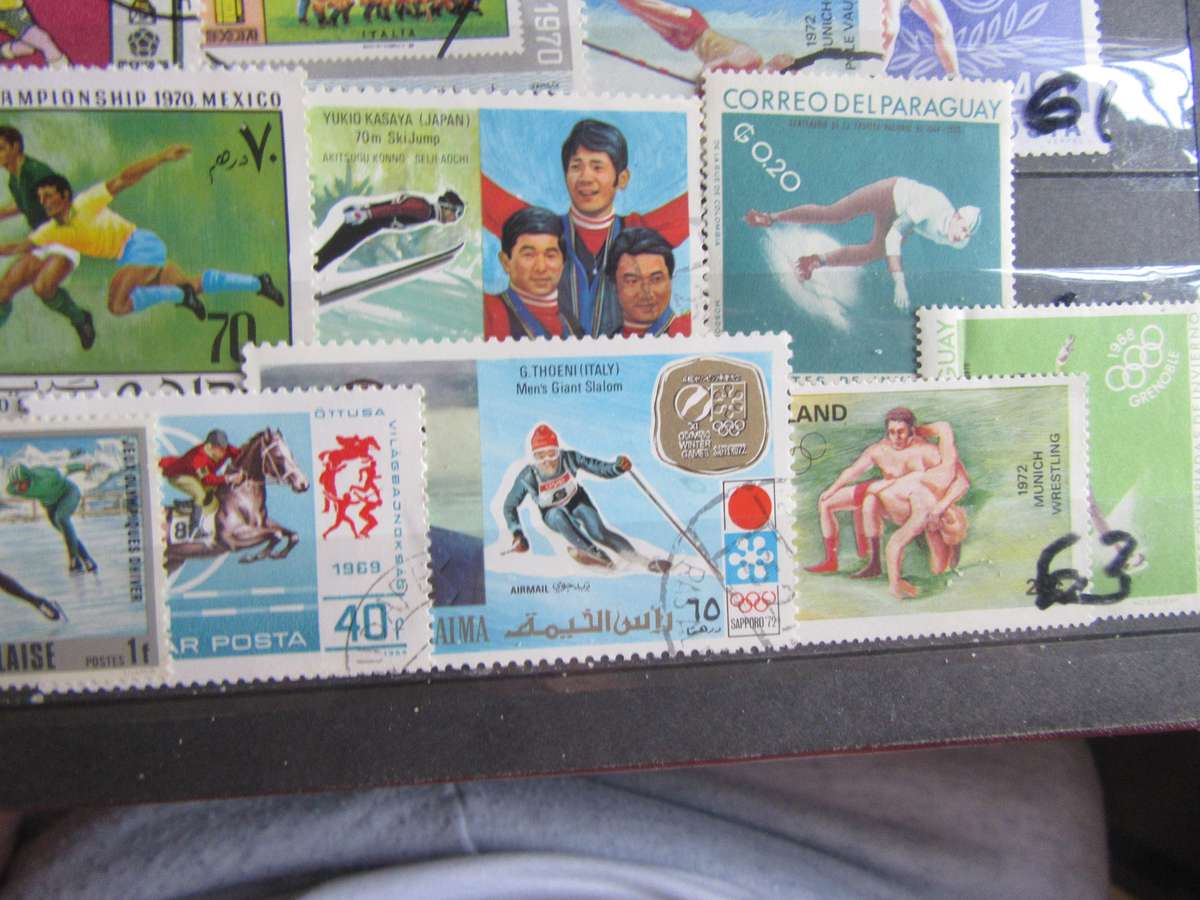GOOD START FOR THE BEGINNER - 50 INTERNATIONAL SPORTS STAMPS - AS PER SCAN - S1