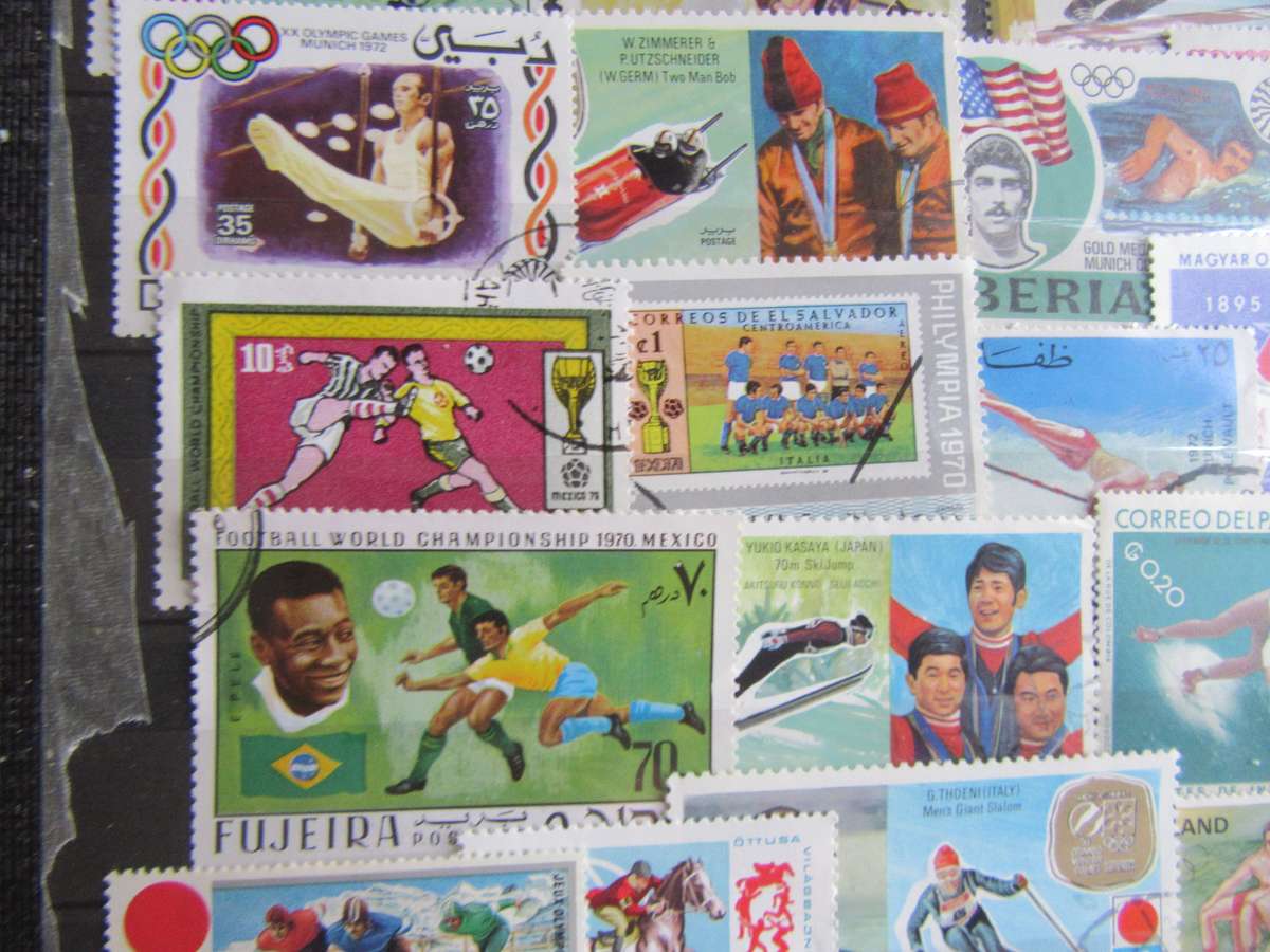 GOOD START FOR THE BEGINNER - 50 INTERNATIONAL SPORTS STAMPS - AS PER SCAN - S1