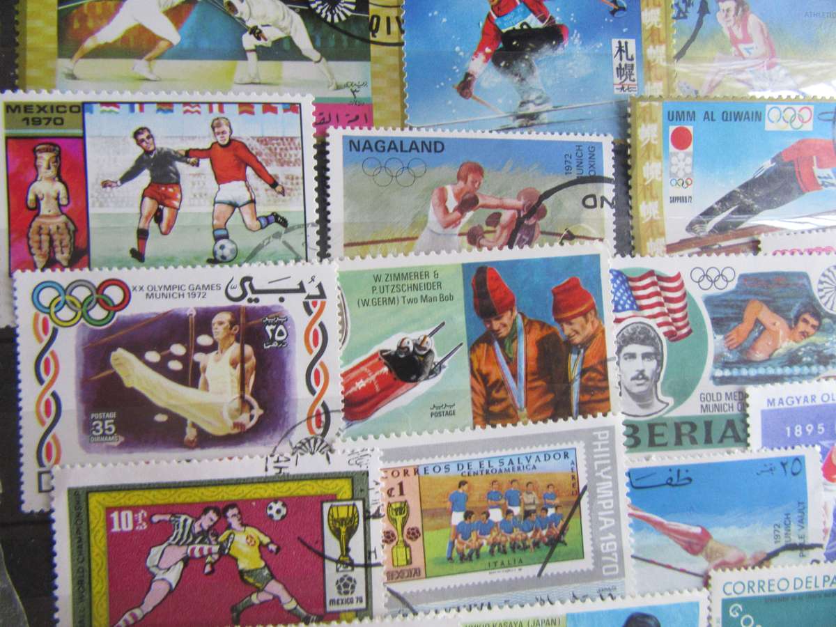 GOOD START FOR THE BEGINNER - 50 INTERNATIONAL SPORTS STAMPS - AS PER SCAN - S1