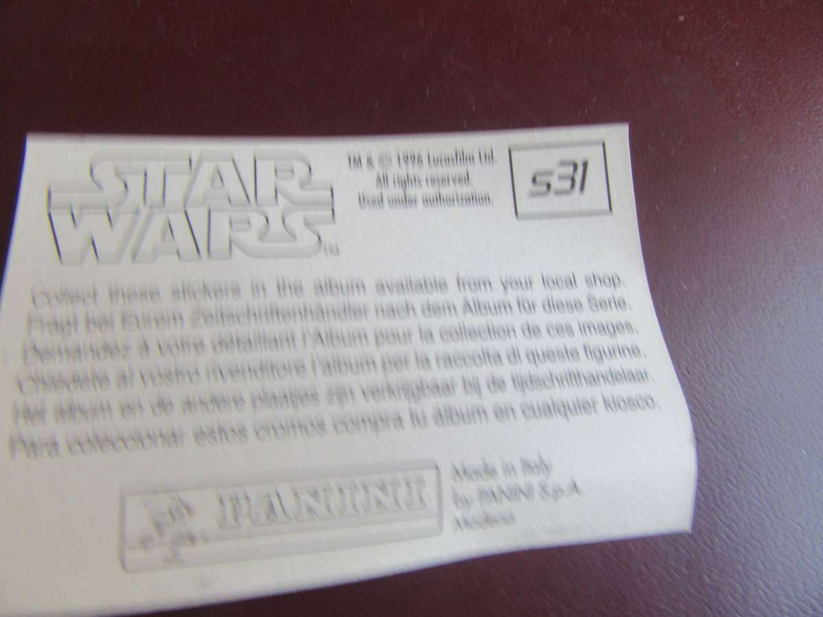 STAR WARS NO.S31