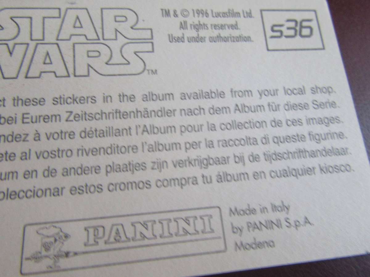 STAR WARS NO.S36