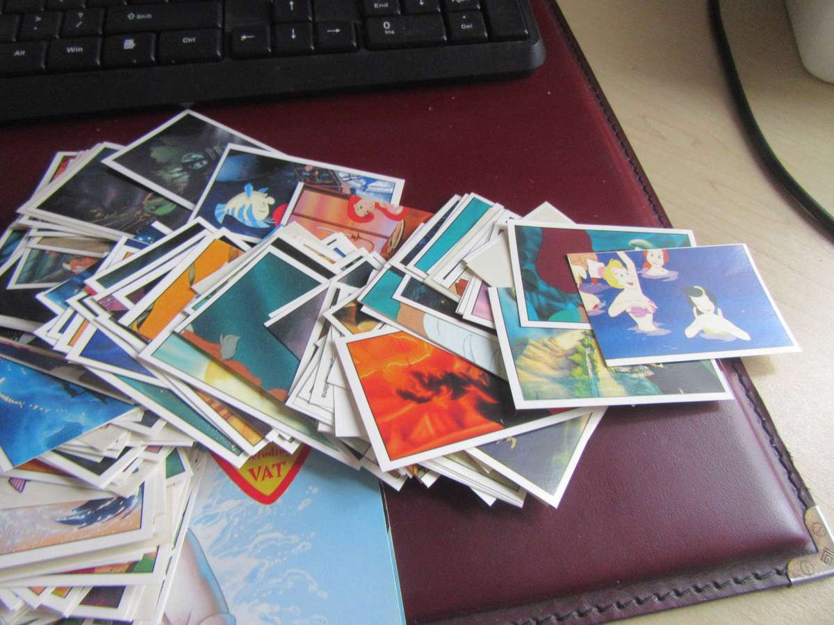 EMPTY MERMAID FOLDER WITH OVER 300 LOSE STICKERS- AS PER SCAN