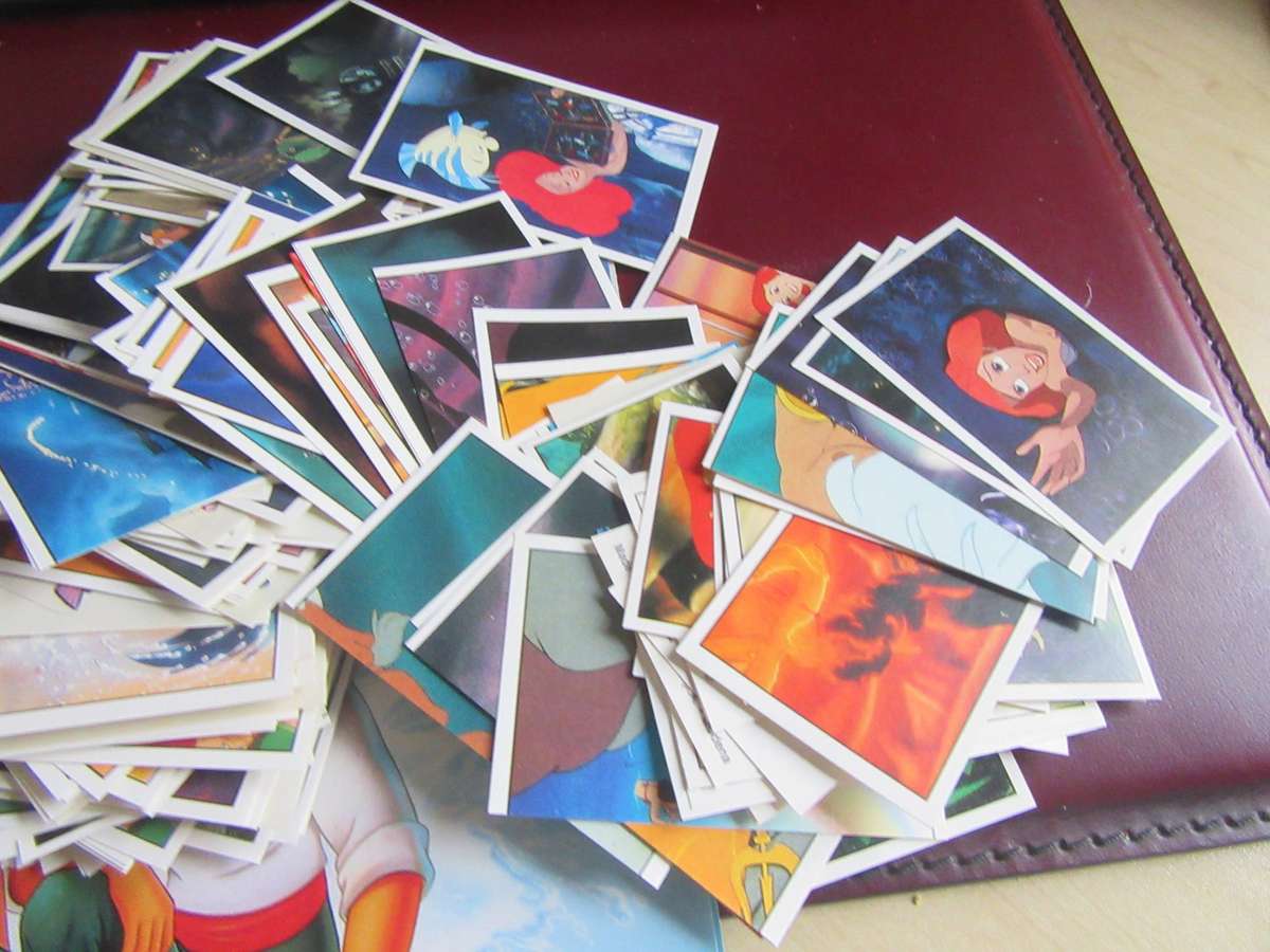 EMPTY MERMAID FOLDER WITH OVER 300 LOSE STICKERS- AS PER SCAN