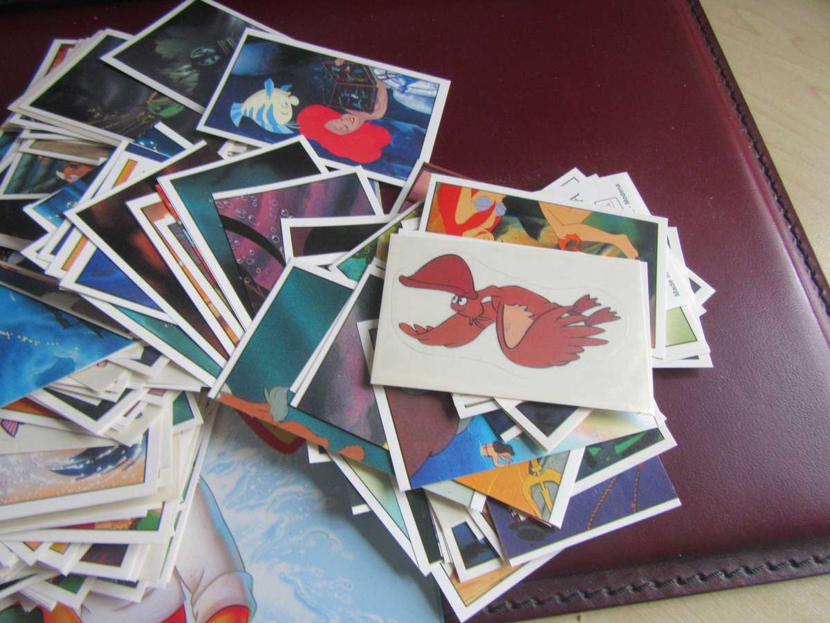 EMPTY MERMAID FOLDER WITH OVER 300 LOSE STICKERS- AS PER SCAN