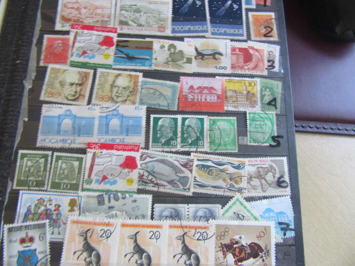 LARGE IDEAL ALBUM - 16 PAGES FILLED WITH INTERNATIONAL /THEMATIC STAMPS - AS PER SCAN - BID PER PAGE